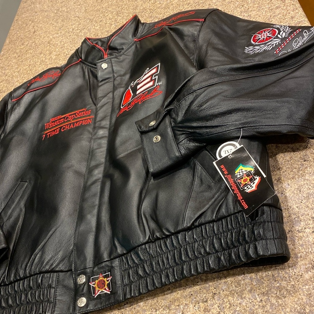 NWT Dale Earnhardt Sr Intimidator Leather Jacket Chase Authentics NASCAR 2XL